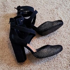 FreePeople Black and silver heels